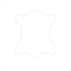 Can you create a leather icon for me I am thinking it could look like a cow pelt I need it to be white with a transparent background