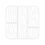 Can you create an all white Icon without any padding I dont want any text either The icon should look like wood flooring Make sure the background is t-1