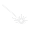 Create a white laser icon with a transparent background Lets keep it simple