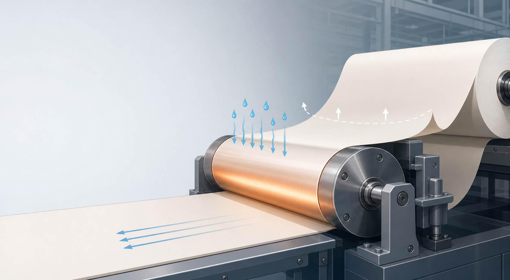 Heat Transfer Rolls Managing Paper Curl