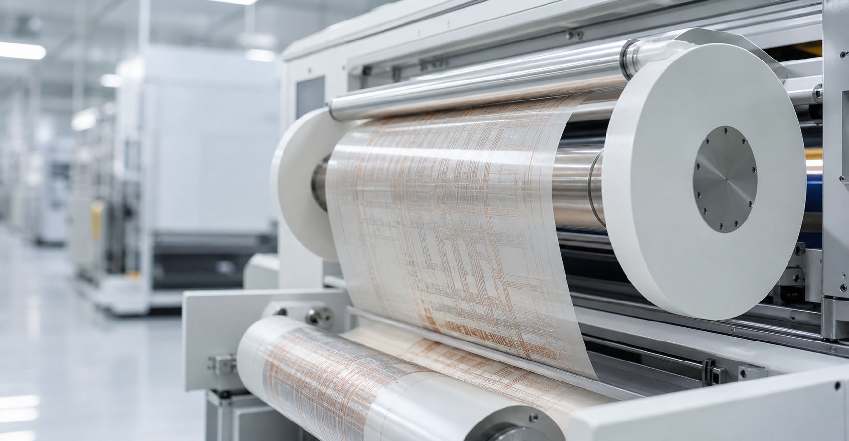 Vacuum Tension Roll Handling for Printed Electronics